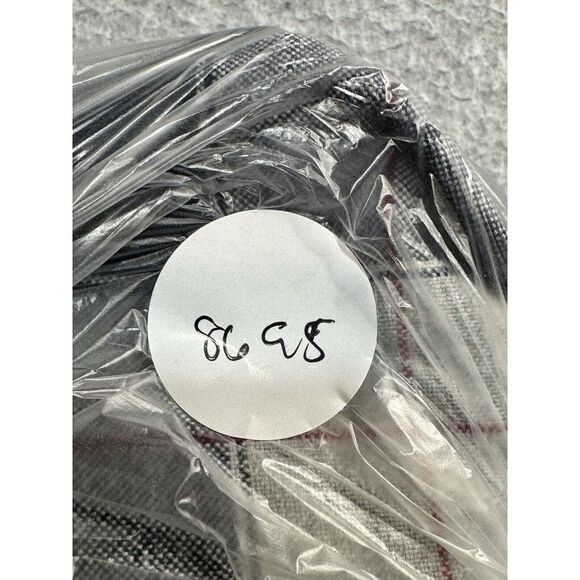 J.CREW Shirt Adult Large Blue Gray Plaid Slim Oxford Preppy Causal Gorpcore Mens - Picture 10 of 10